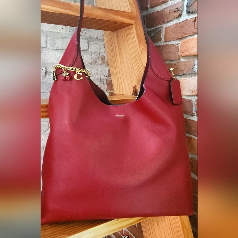Coach Brooklyn 39 Dark Ruby/Brass
